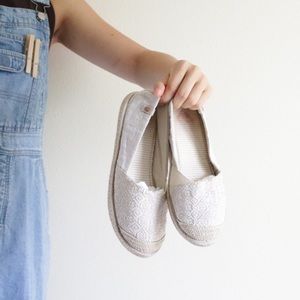 Roxy Beige Tan Flats Loafers